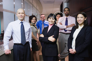 Klein, with his "friends and mentors" at Beacon Press.